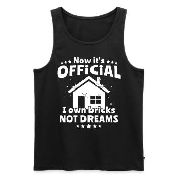 Homeowner - Men's Premium Organic Tank Top - black - Front - Michal (187cm)