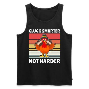Truthahn Erntedankfest - Männer Premium Bio Tank Top - Schwarz - Vorne - AI Model Male 178 light (178cm)