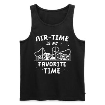Roller Coaster Roller Coaster Rider - Men's Premium Organic Tank Top - black - Front - AI Model Male 178 light (178cm)