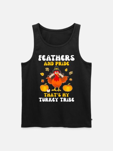 Turkey Thanksgiving - Men's Premium Organic Tank Top - black