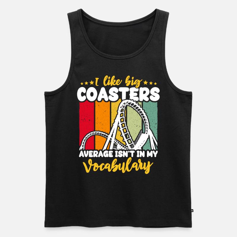 Roller Coaster Roller Coaster Riders - Men's Premium Organic Tank Top - black