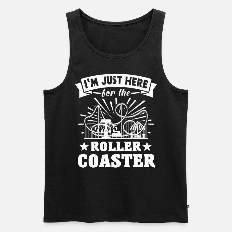 Roller Coaster - Männer Premium Bio Tank Top - Schwarz