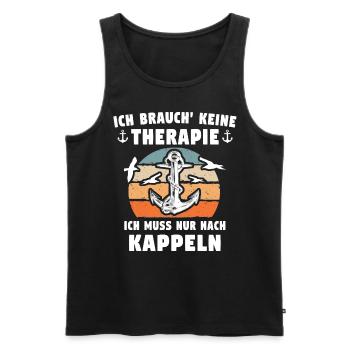 Kappeln Sprüche - Männer Premium Bio Tank Top - Schwarz - Vorne - Michal (187cm)