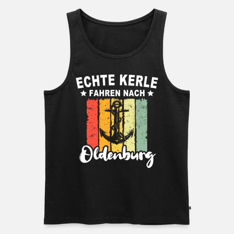 Oldenburg - Männer Premium Bio Tank Top - Schwarz
