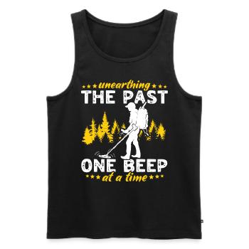 Dirt Fishing Metalldetektor Sondeln - Männer Premium Bio Tank Top - Schwarz - Vorne - Michal (187cm)