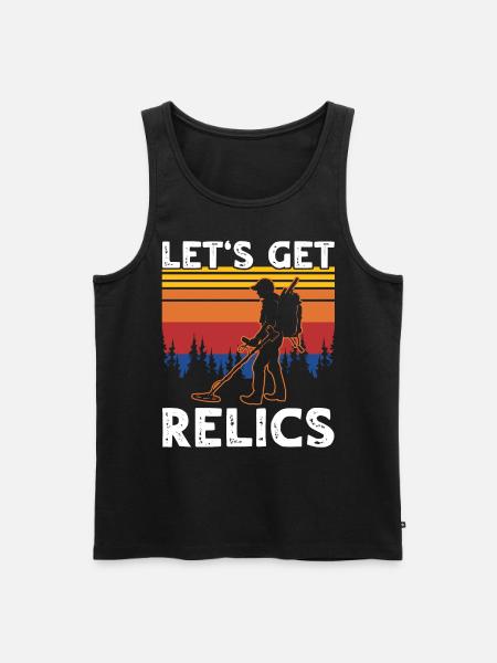 Metal Detector Relics Search - Men's Premium Organic Tank Top - black