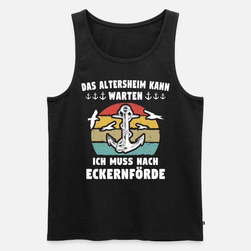 Eckernförde Sprüche - Männer Premium Bio Tank Top - Schwarz