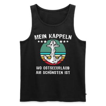 Kappeln Urlaub - Männer Premium Bio Tank Top - Schwarz - Vorne - Michal (187cm)
