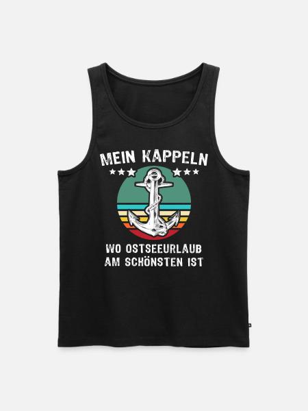 Kappeln Urlaub - Männer Premium Bio Tank Top - Schwarz