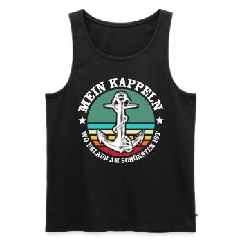 Kappeln Urlaub - Männer Premium Bio Tank Top - Schwarz - Vorne - Michal (187cm)