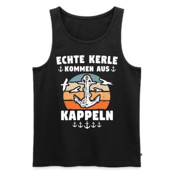 Kappeln Sprüche - Männer Premium Bio Tank Top - Schwarz - Vorne - Michal (187cm)