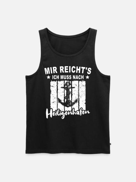 Heiligenhafen - Männer Premium Bio Tank Top - Schwarz