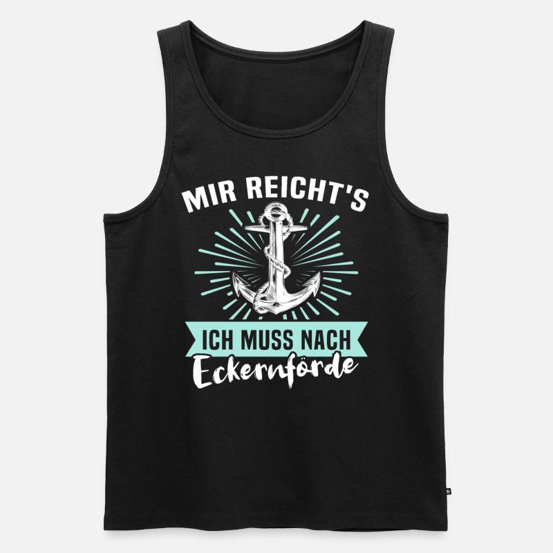 Eckernförde Eckernförder - Männer Premium Bio Tank Top - Schwarz