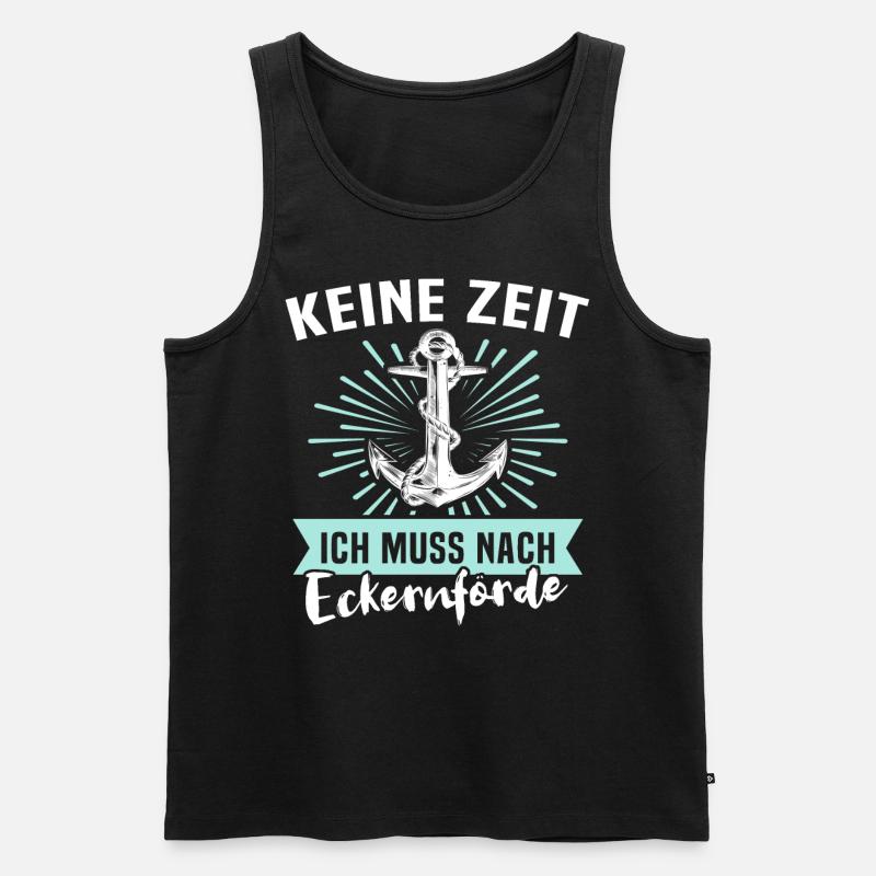 Eckernförde Eckernförder - Männer Premium Bio Tank Top - Schwarz