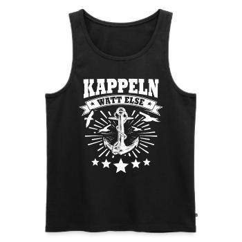 Kappeln Kappelner - Männer Premium Bio Tank Top - Schwarz - Vorne - Michal (187cm)