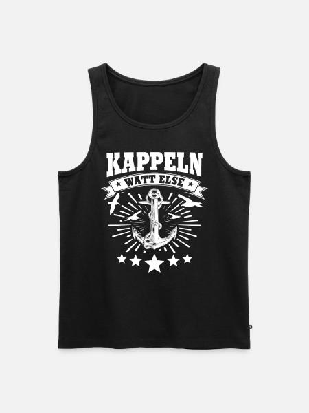 Kappeln Kappelner - Männer Premium Bio Tank Top - Schwarz