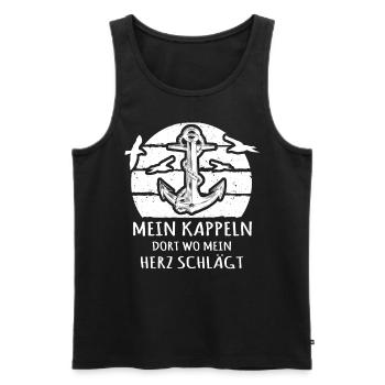 Kappeln Kappelner - Männer Premium Bio Tank Top - Schwarz - Vorne - Michal (187cm)