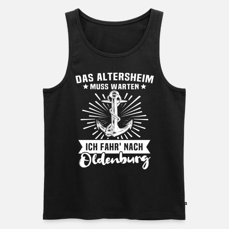 Oldenburg Oldenburger - Männer Premium Bio Tank Top - Schwarz