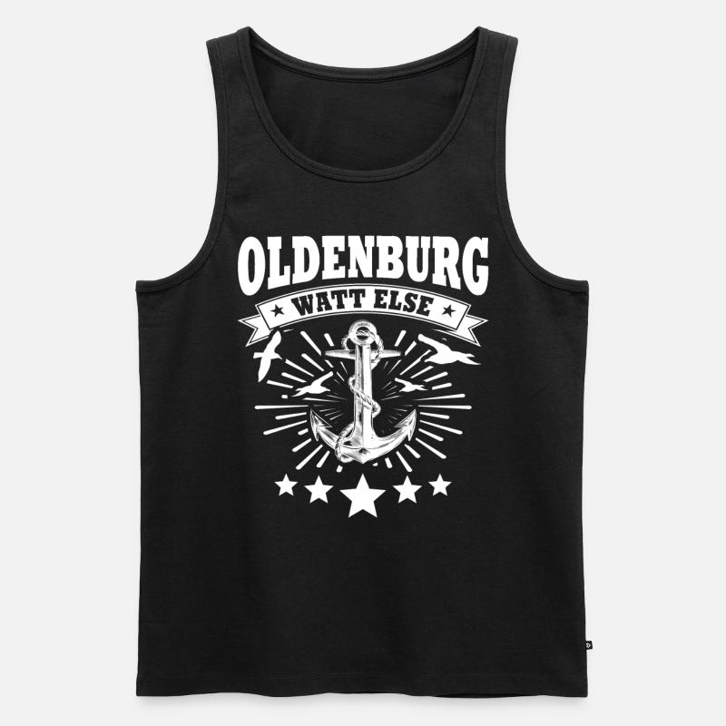 Oldenburg Oldenburger - Männer Premium Bio Tank Top - Schwarz