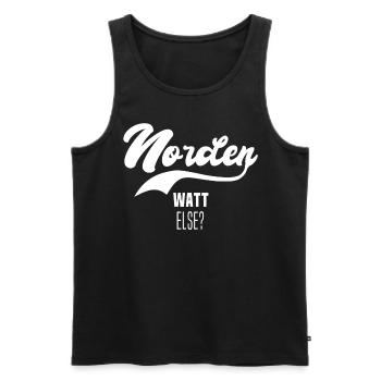 Norden - Männer Premium Bio Tank Top - Schwarz - Vorne - AI Model Male 178 light (178cm)