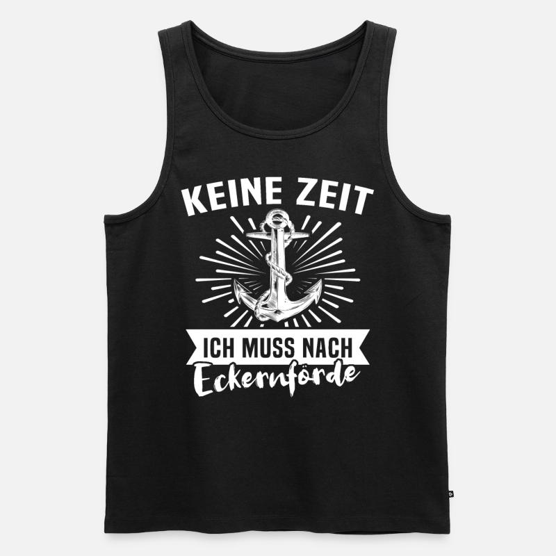Eckernförde - Männer Premium Bio Tank Top - Schwarz