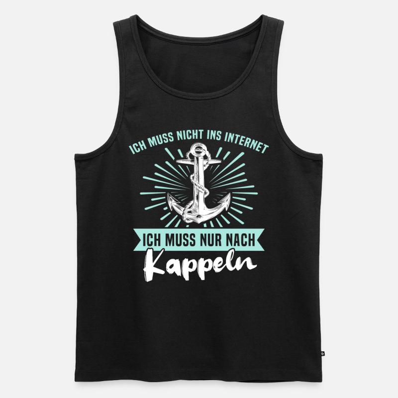 Kappeln Kappelner - Männer Premium Bio Tank Top - Schwarz