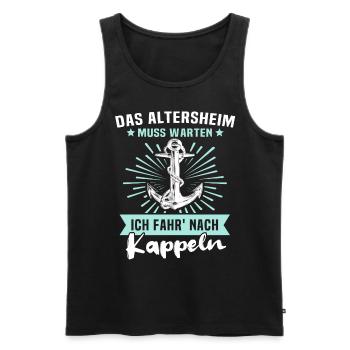 Kappeln Kappelner - Männer Premium Bio Tank Top - Schwarz - Vorne - Michal (187cm)