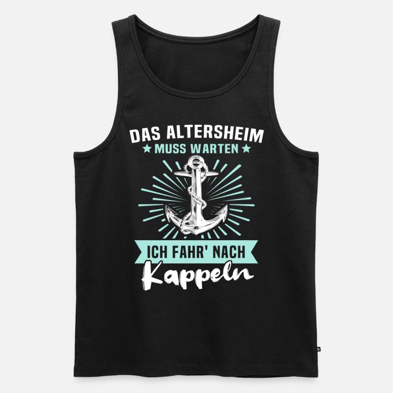 Kappeln Kappelner - Männer Premium Bio Tank Top - Schwarz