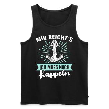 Kappeln Kappelner - Männer Premium Bio Tank Top - Schwarz - Vorne - Michal (187cm)
