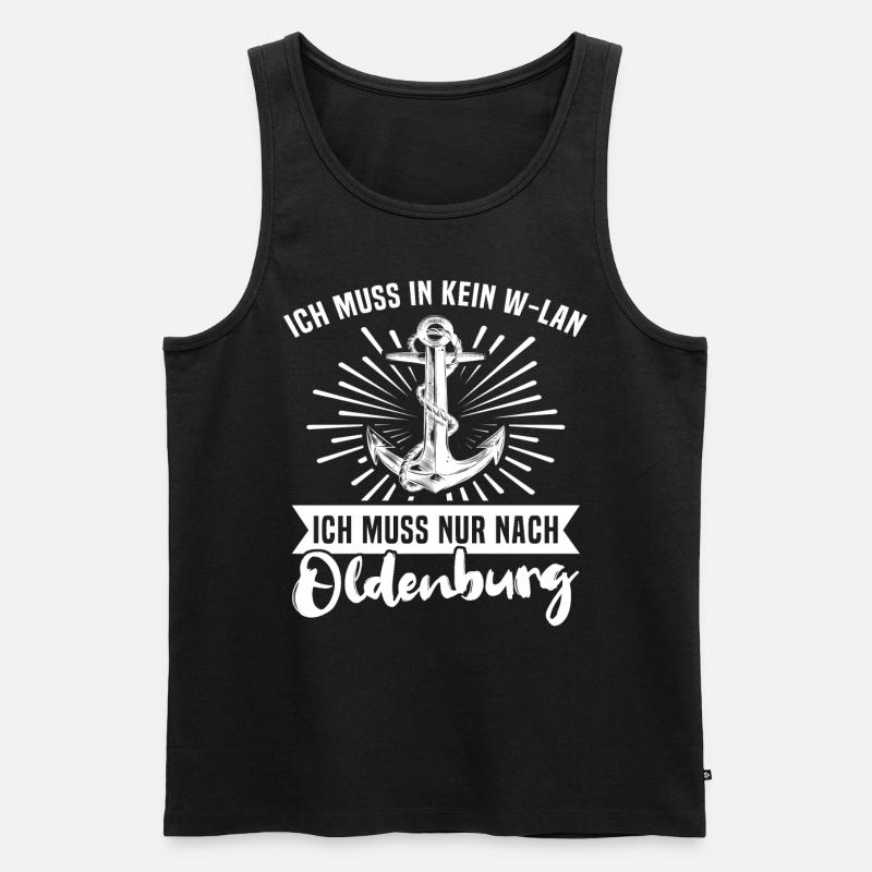 Oldenburg - Männer Premium Bio Tank Top - Schwarz