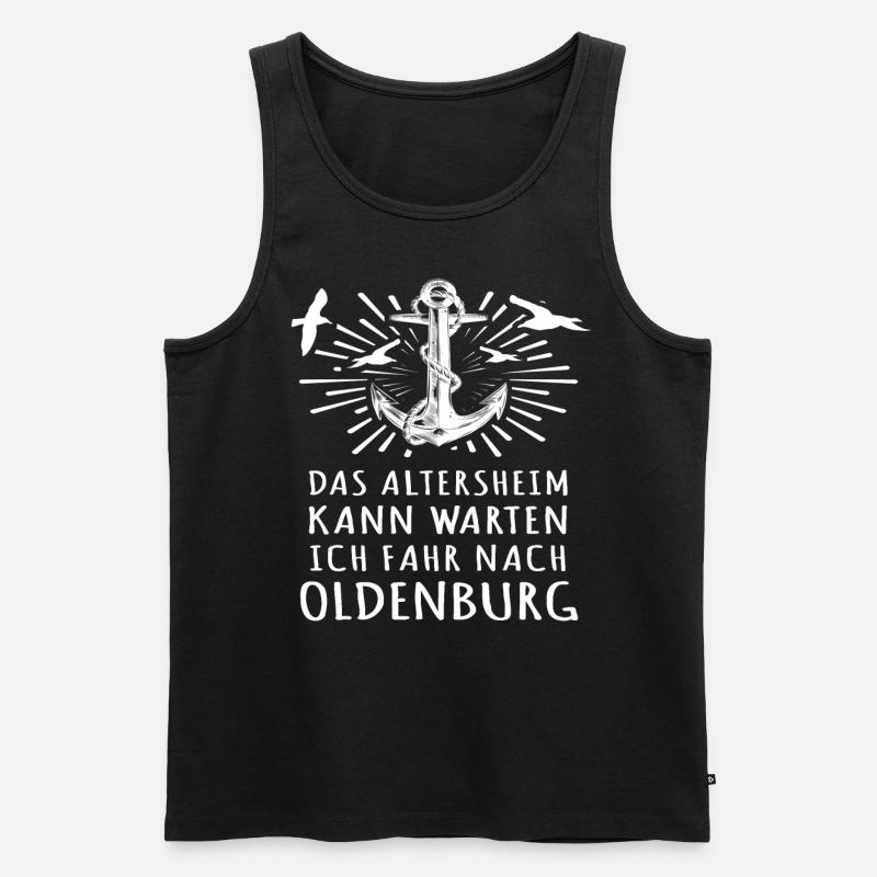 Oldenburg Oldenburger - Männer Premium Bio Tank Top - Schwarz