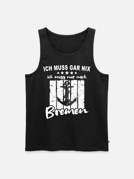Bremen - Männer Premium Bio Tank Top - Schwarz