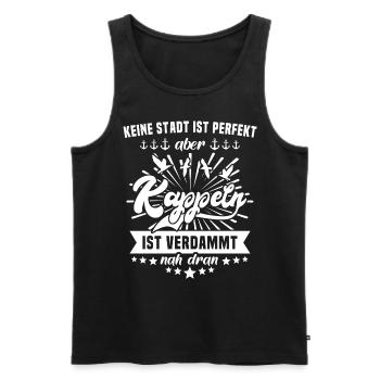 Kappeln - Männer Premium Bio Tank Top - Schwarz - Vorne - Michal (187cm)
