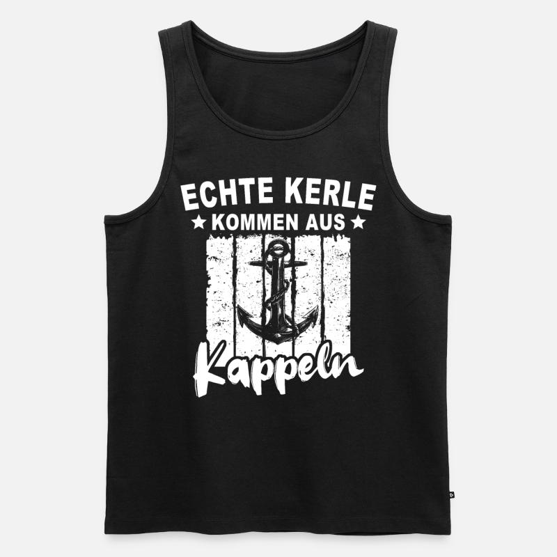 Kappeln Kappelner - Männer Premium Bio Tank Top - Schwarz