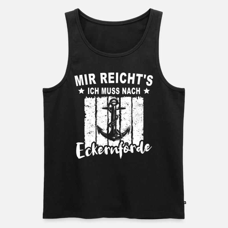 Eckernförde Eckernförder - Männer Premium Bio Tank Top - Schwarz