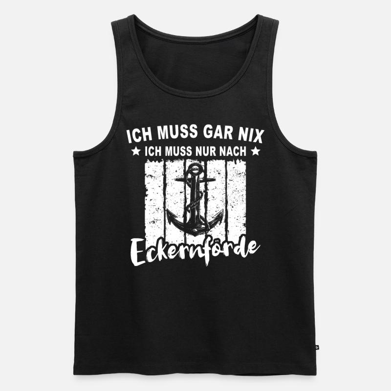 Eckernförde Eckernförder - Männer Premium Bio Tank Top - Schwarz
