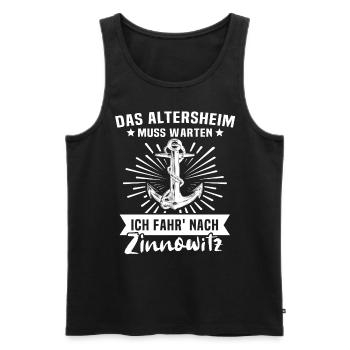 Zinnowitz Altersheim - Männer Premium Bio Tank Top - Schwarz - Vorne - Michal (187cm)