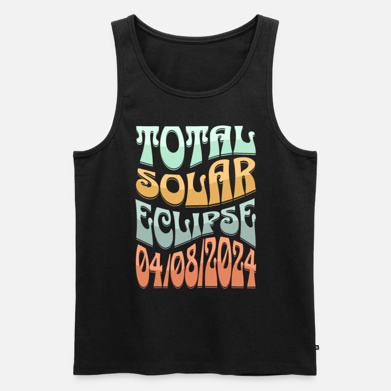 Sonnenfinsternis - Männer Premium Bio Tank Top - Schwarz