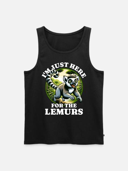 Lemur Madagascar Lemurs - Men's Premium Organic Tank Top - black