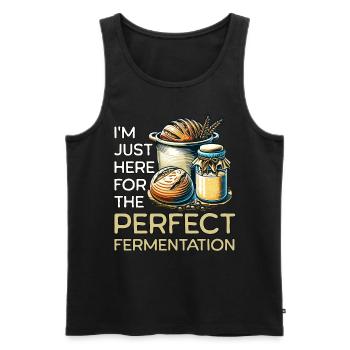 Sourdough Fermantation - Men's Premium Organic Tank Top - black - Front - AI Model Male 178 light (178cm)