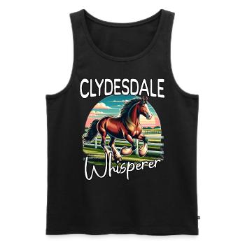 L’amant de Clydesdale - Débardeur bio Premium Homme - noir - Devant - AI Model Male 178 light (178cm)