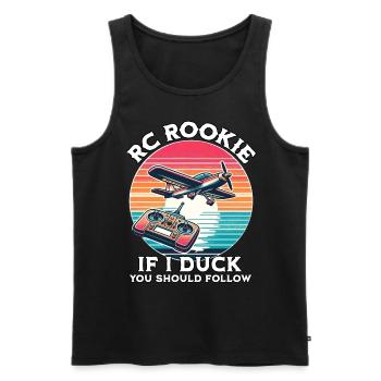 Model Airplane Model Airplane RC Airplane - Men's Premium Organic Tank Top - black - Front - Michal (187cm)