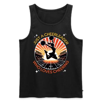 Cheerleader Cheerleading - Men's Premium Organic Tank Top - black - Front - Michal (187cm)