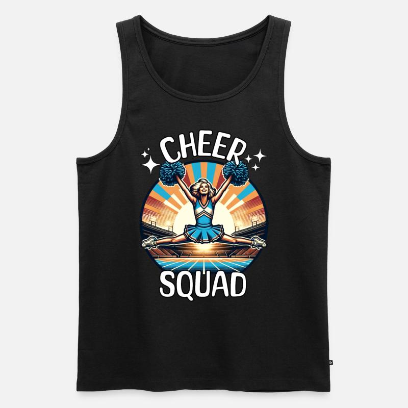 Cheerleader Squad - Männer Premium Bio Tank Top - Schwarz