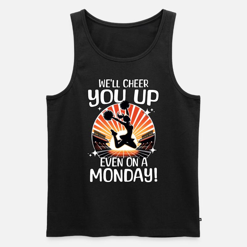 Cheerleader Spruch - Männer Premium Bio Tank Top - Schwarz