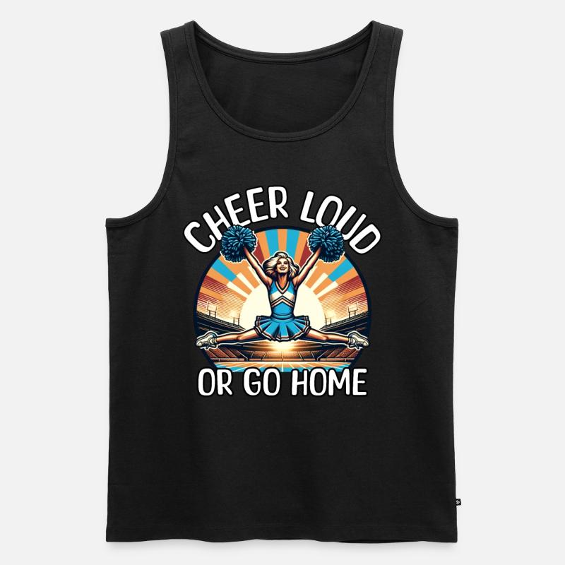 Cheerleader Geschenk - Männer Premium Bio Tank Top - Schwarz