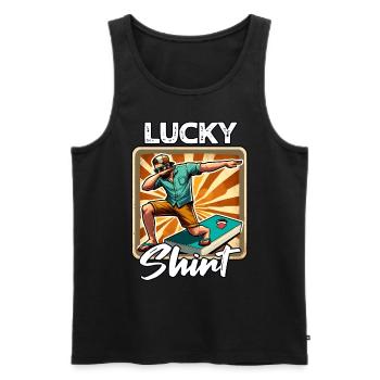 Cornhole Beanbag Sacklock - Men's Premium Organic Tank Top - black - Front - Michal (187cm)