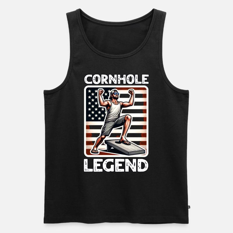 Cornhole - Débardeur bio Premium Homme - noir