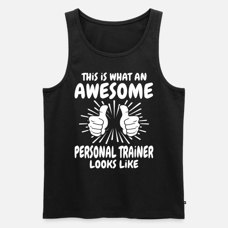 Personal Trainer - Männer Premium Bio Tank Top - Schwarz