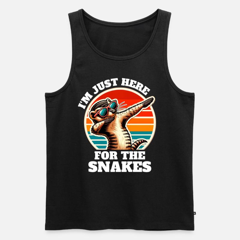 Mangusten Sprüche - Männer Premium Bio Tank Top - Schwarz